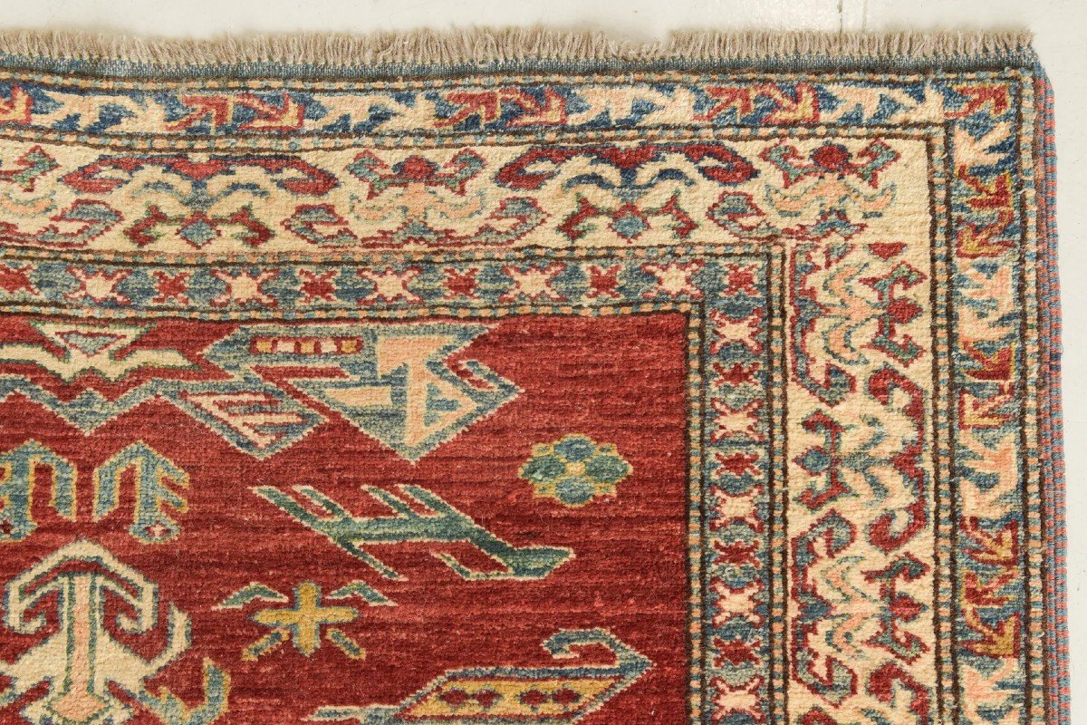 Vintage Tissé à La Main - Tapis Gooch Kazak-photo-3