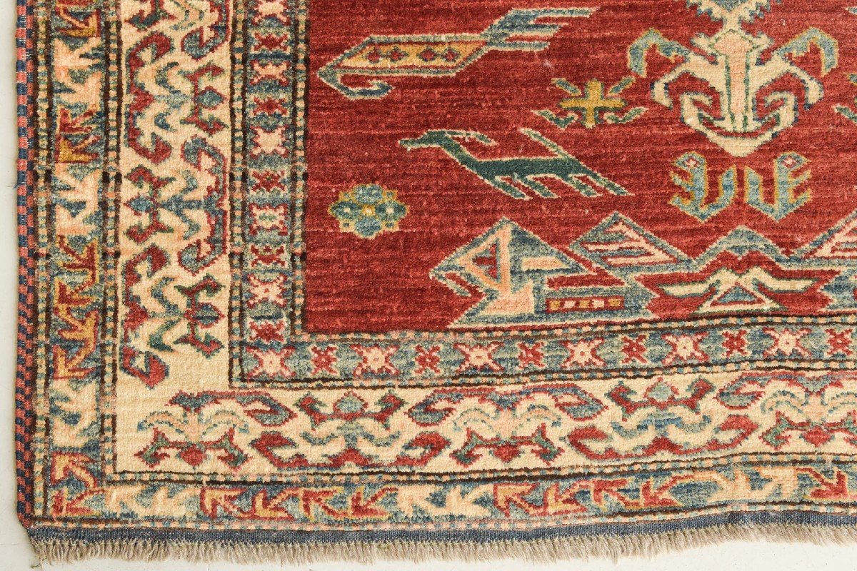 Vintage Tissé à La Main - Tapis Gooch Kazak-photo-4