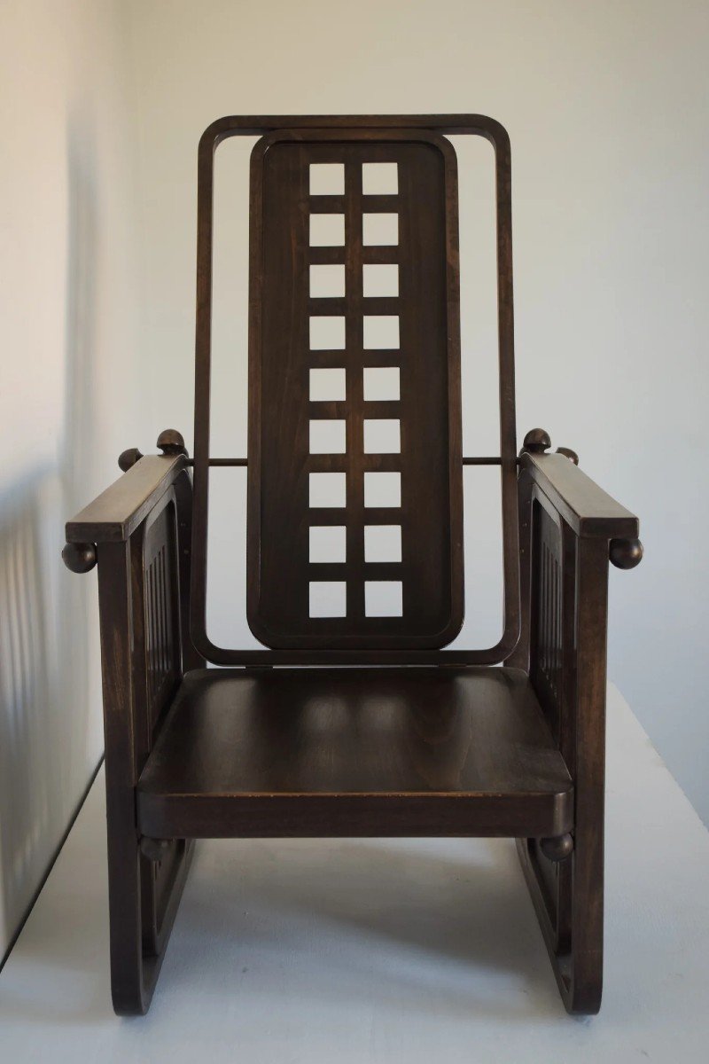 Josef Hoffmann - 'sitzmaschine' Style Chair Or Original-photo-2