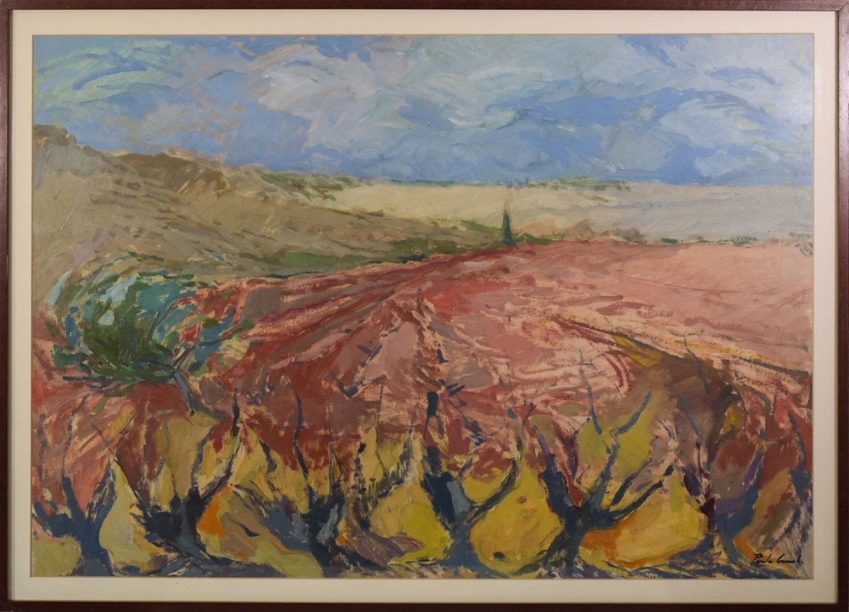 Josep Maria Pinto - Paysage Avec Vignes-photo-2