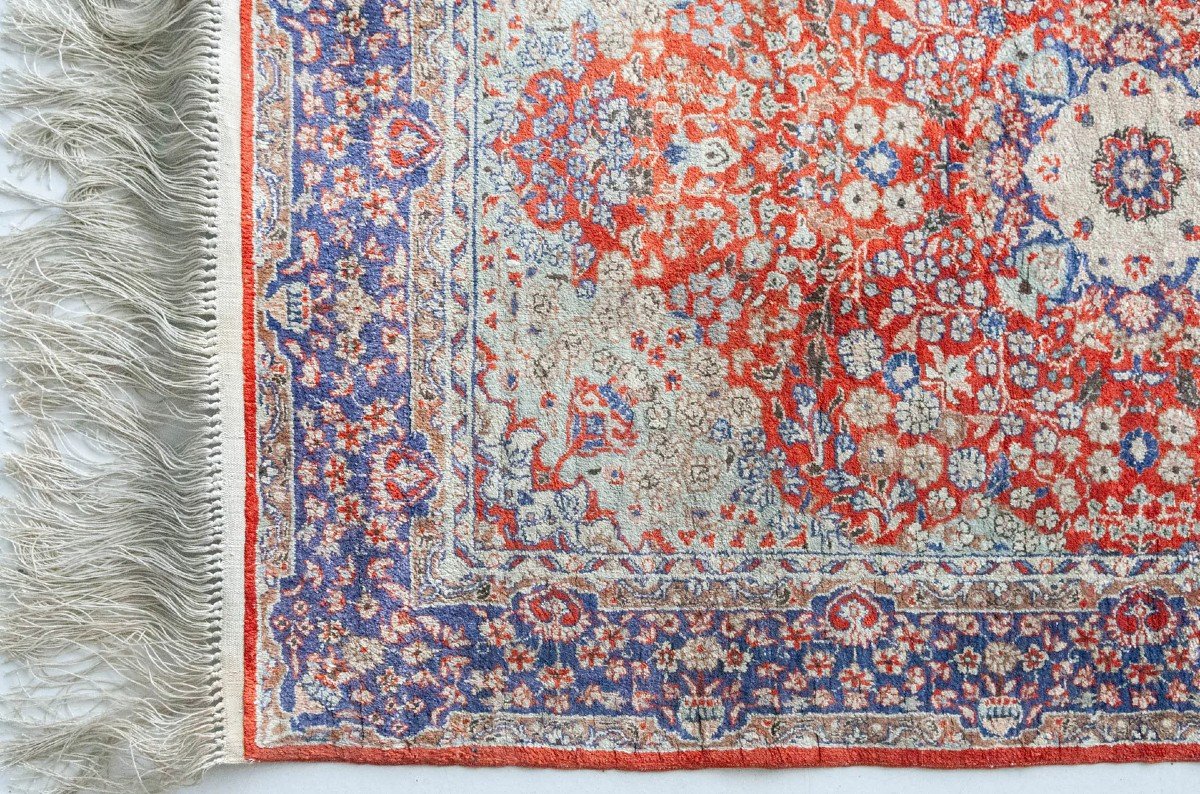 Ghoum Hand Woven Silk - Vintage Rug-photo-3