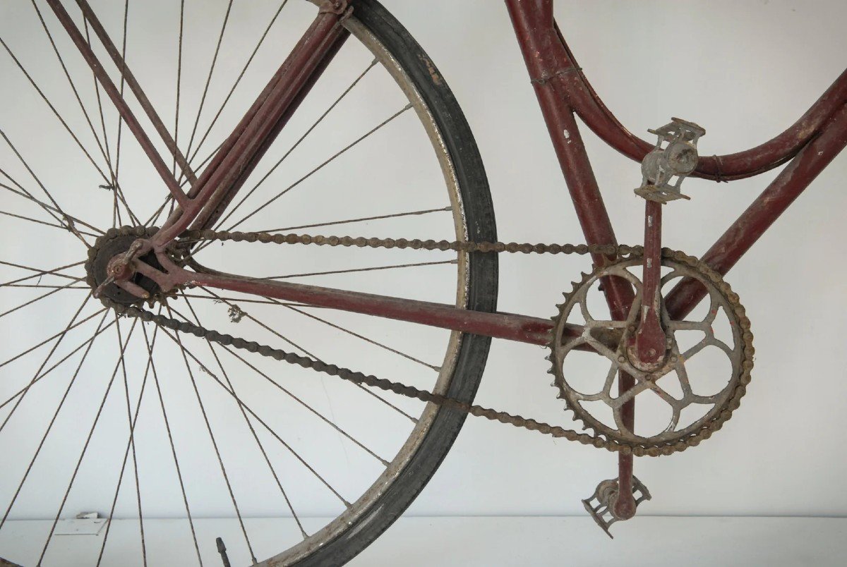 Antique Red Bicycle - By 'cycle A.t.s.'-photo-3