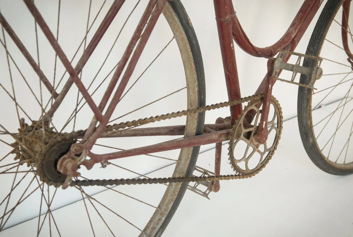 Antique Red Bicycle - By 'cycle A.t.s.'-photo-4