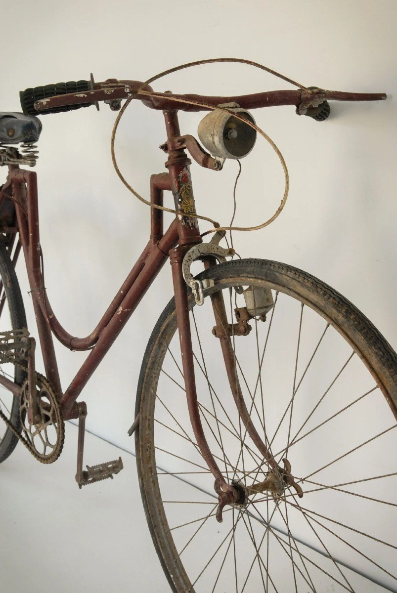 Antique Red Bicycle - By 'cycle A.t.s.'-photo-2