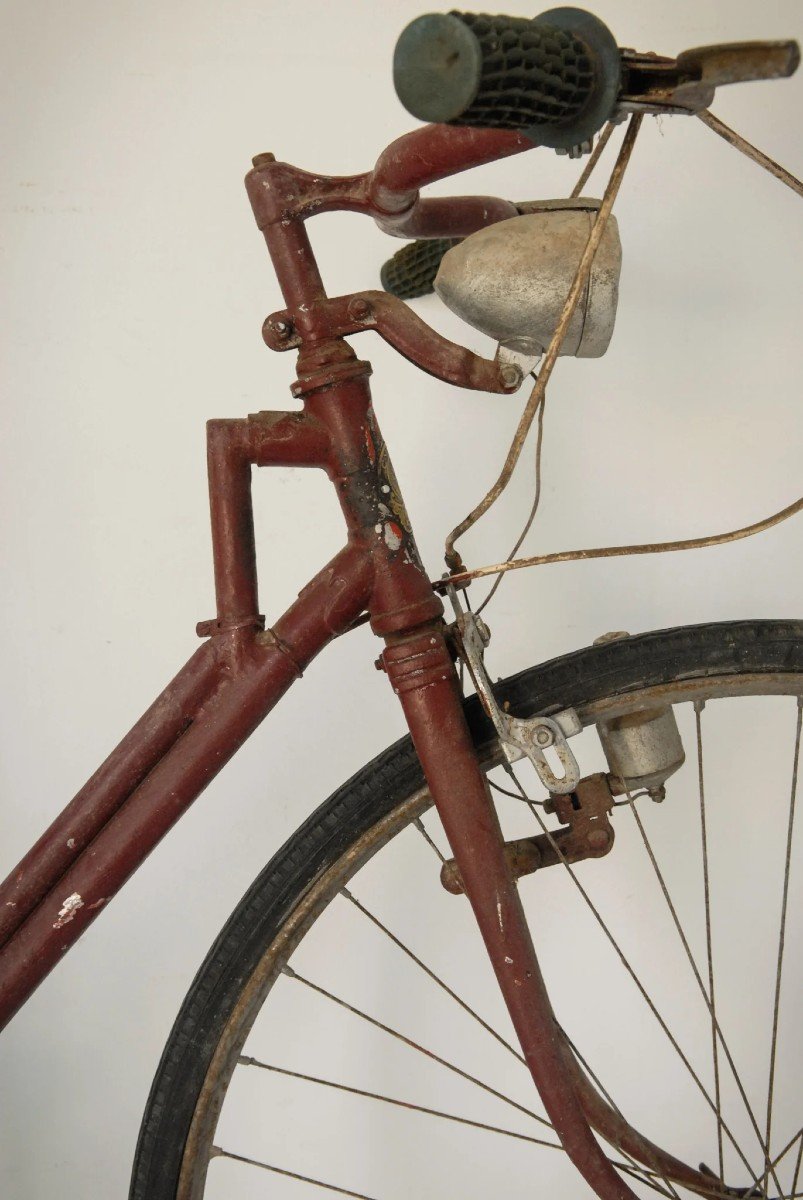 Antique Red Bicycle - By 'cycle A.t.s.'-photo-4