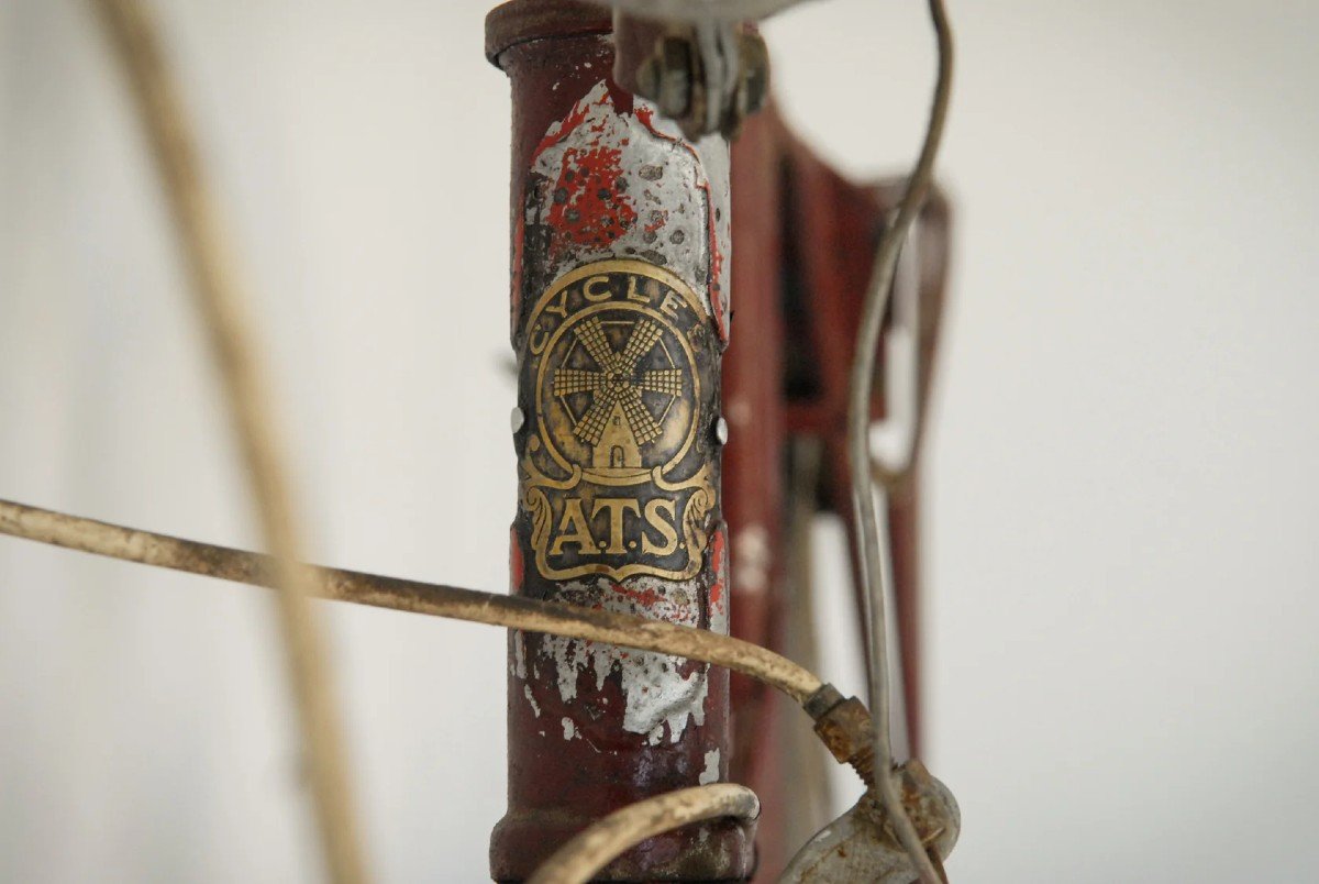 Antique Red Bicycle - By 'cycle A.t.s.'-photo-7