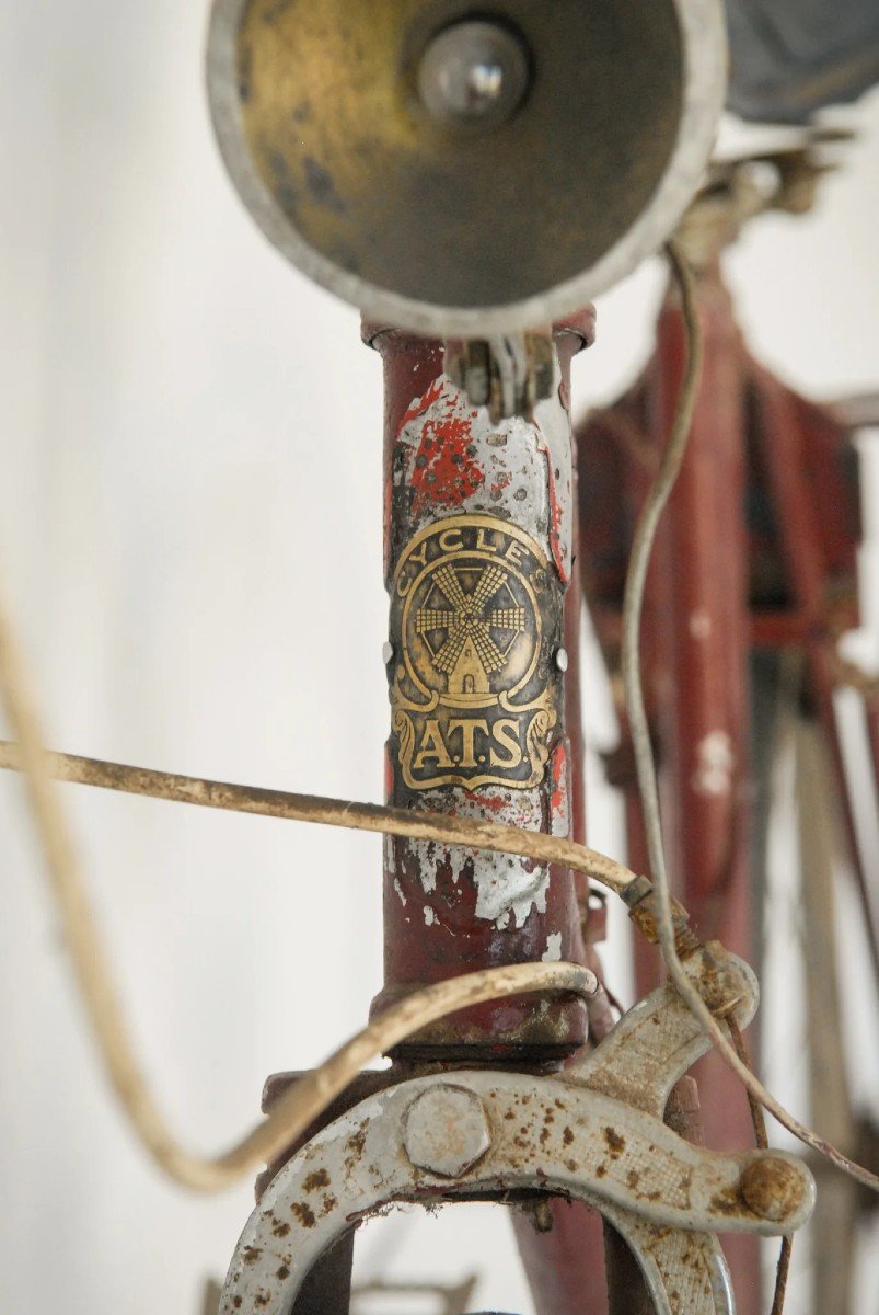 Antique Red Bicycle - By 'cycle A.t.s.'-photo-8