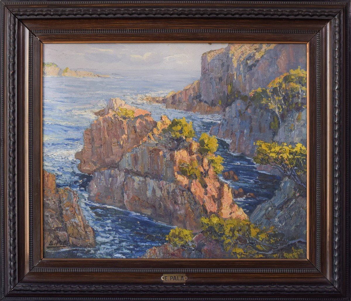 E. Palá - Impressionist Coastal Seascape-photo-2