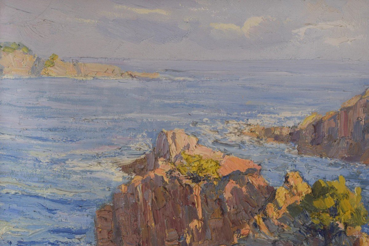 E. Palá - Impressionist Coastal Seascape-photo-1