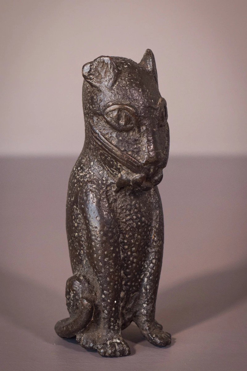 African - Benin Bronze Leopard-photo-2