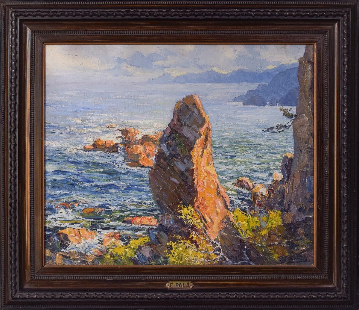 E. Palá - Impressionist Coastal Seascape-photo-2