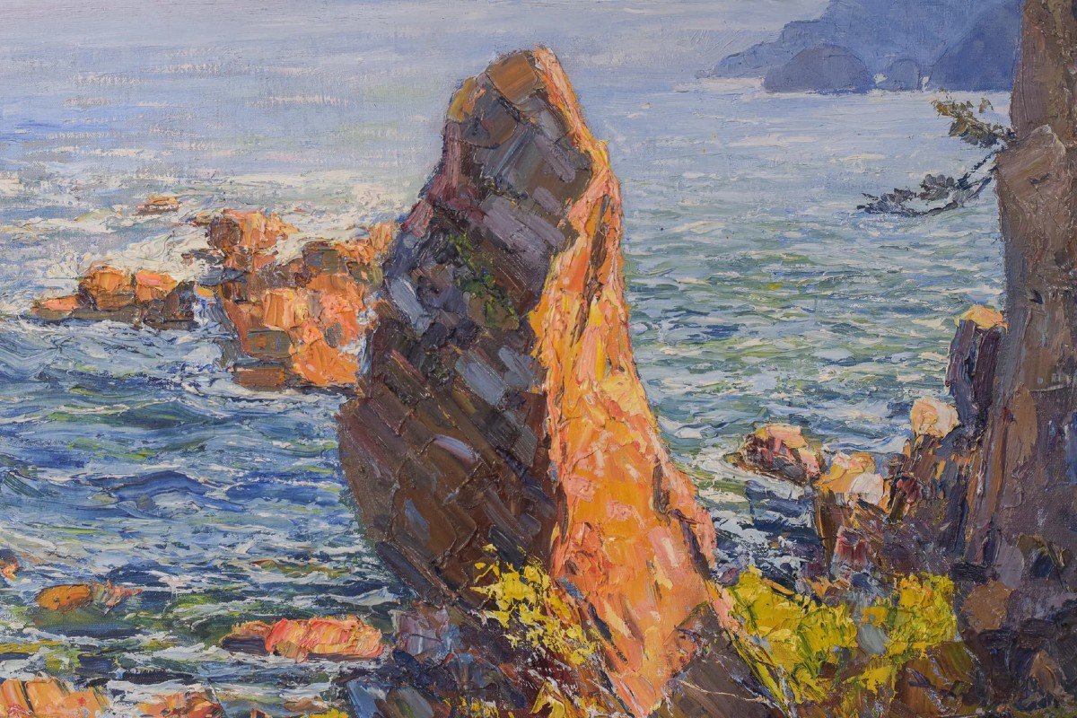 E. Palá - Impressionist Coastal Seascape-photo-4