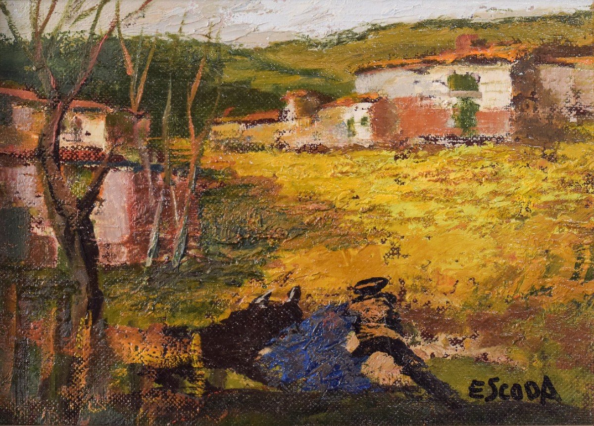 Joan Escoda Coromina - Post-impressionist Landscape