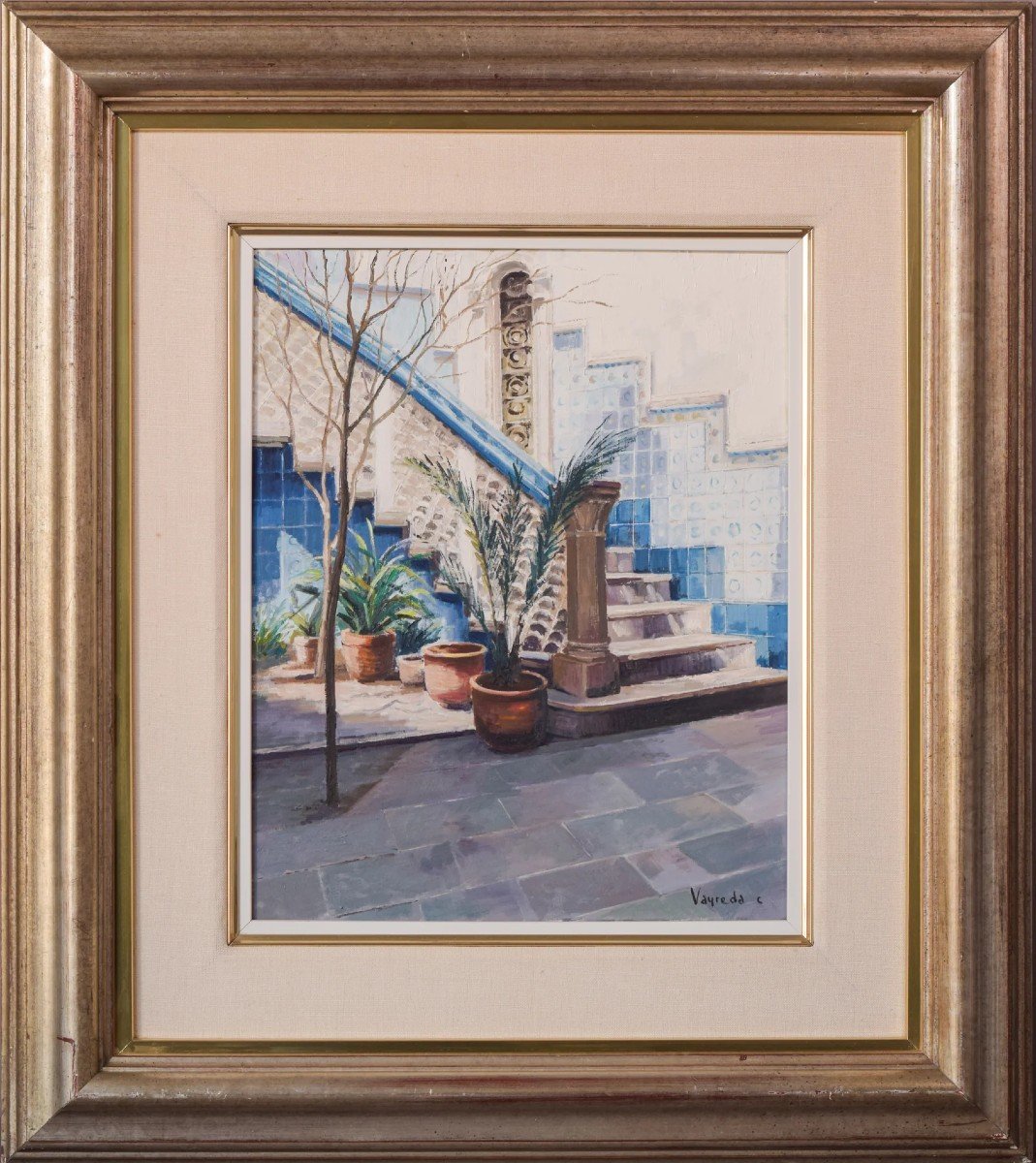 Josep Maria Vayreda Canadell - Study Of A Courtyard-photo-2