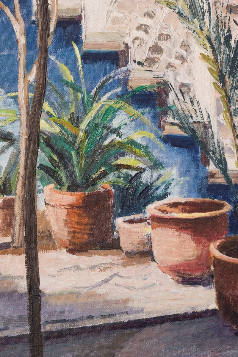 Josep Maria Vayreda Canadell - Study Of A Courtyard-photo-3