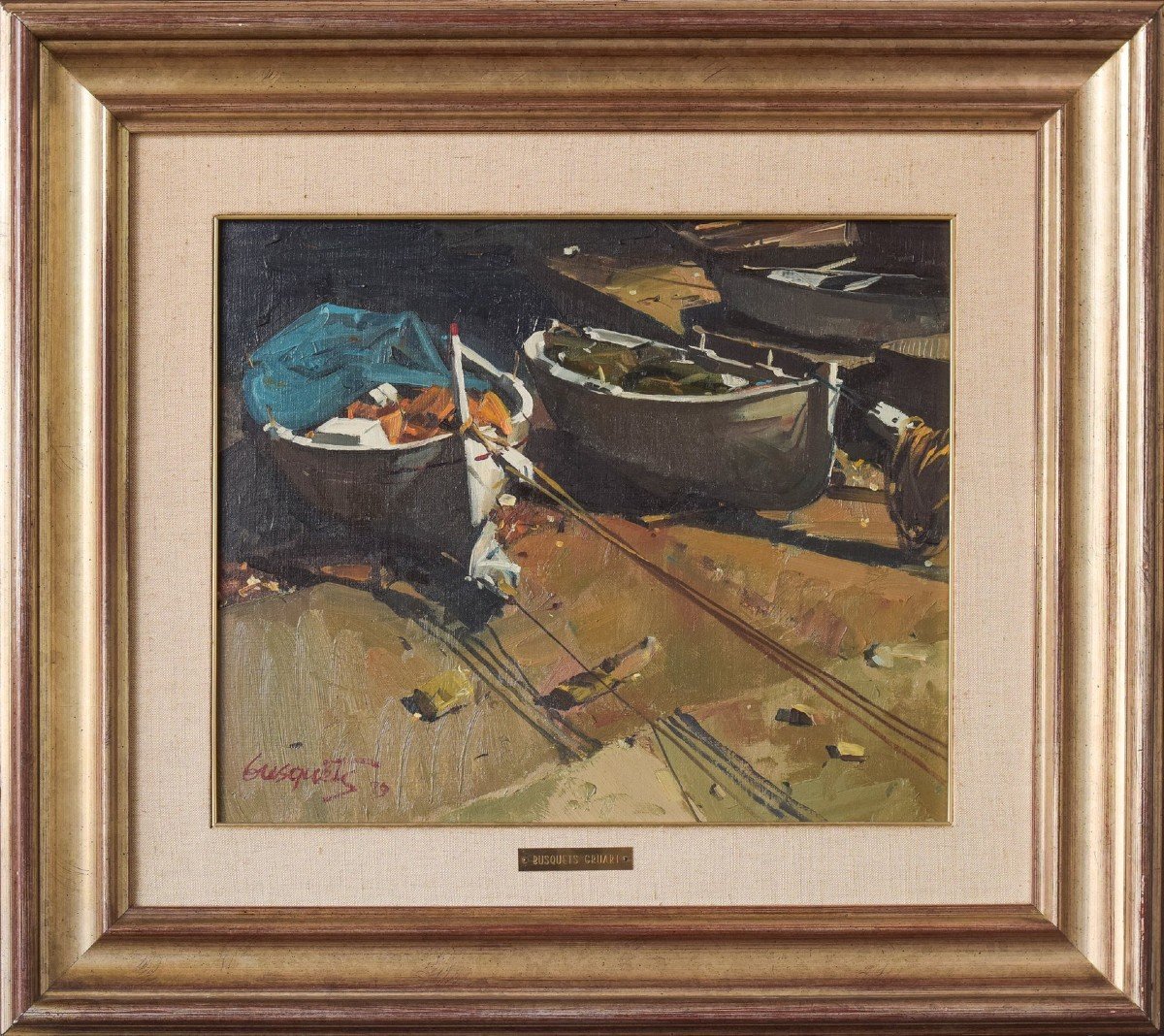 Joaquim Busquets Gruart - Bateaux De Pêche Postimpressionnistes-photo-3