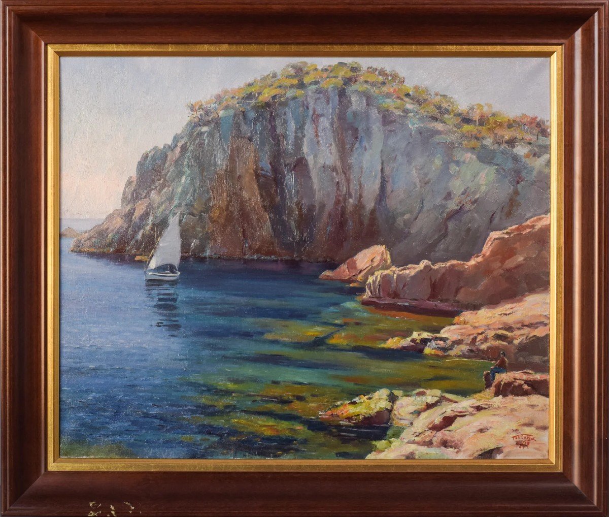 Ricard Tarrega Viladoms - Paysage De Cala Espagnole-photo-2