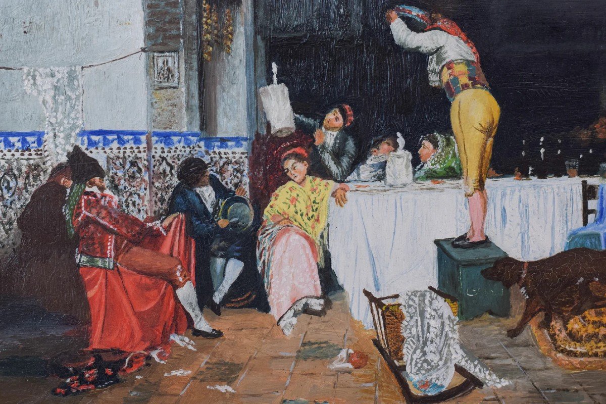 Spanish Interior Scene - "the Party"-photo-3