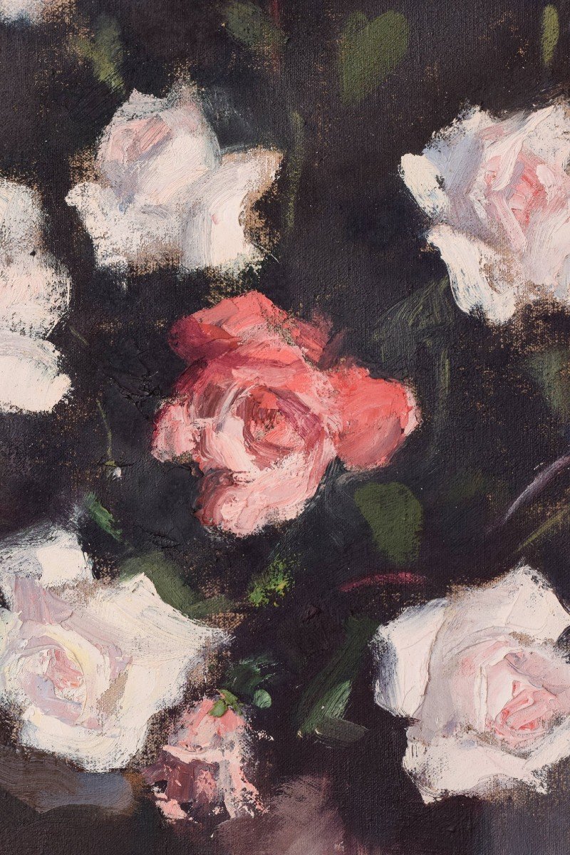 Rosendo Gonzalez Carbonell - Still Life With Roses-photo-1