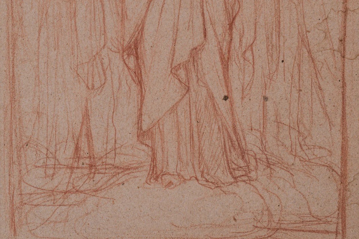 Pre-raphaelite - Sanguine Drawing-photo-1