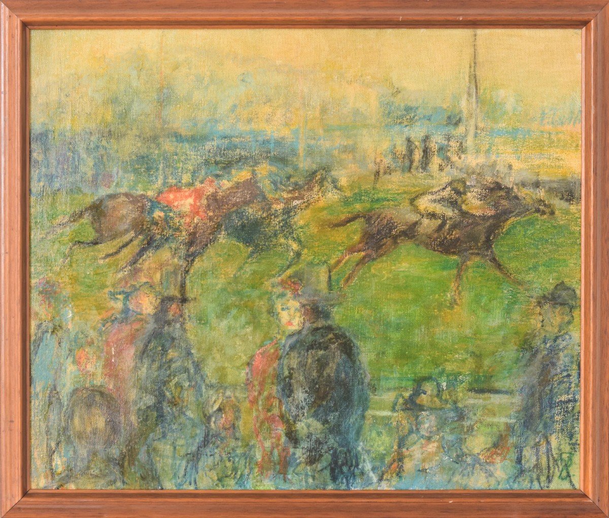 Impressionist Painting - 'a Day At The Races'-photo-2