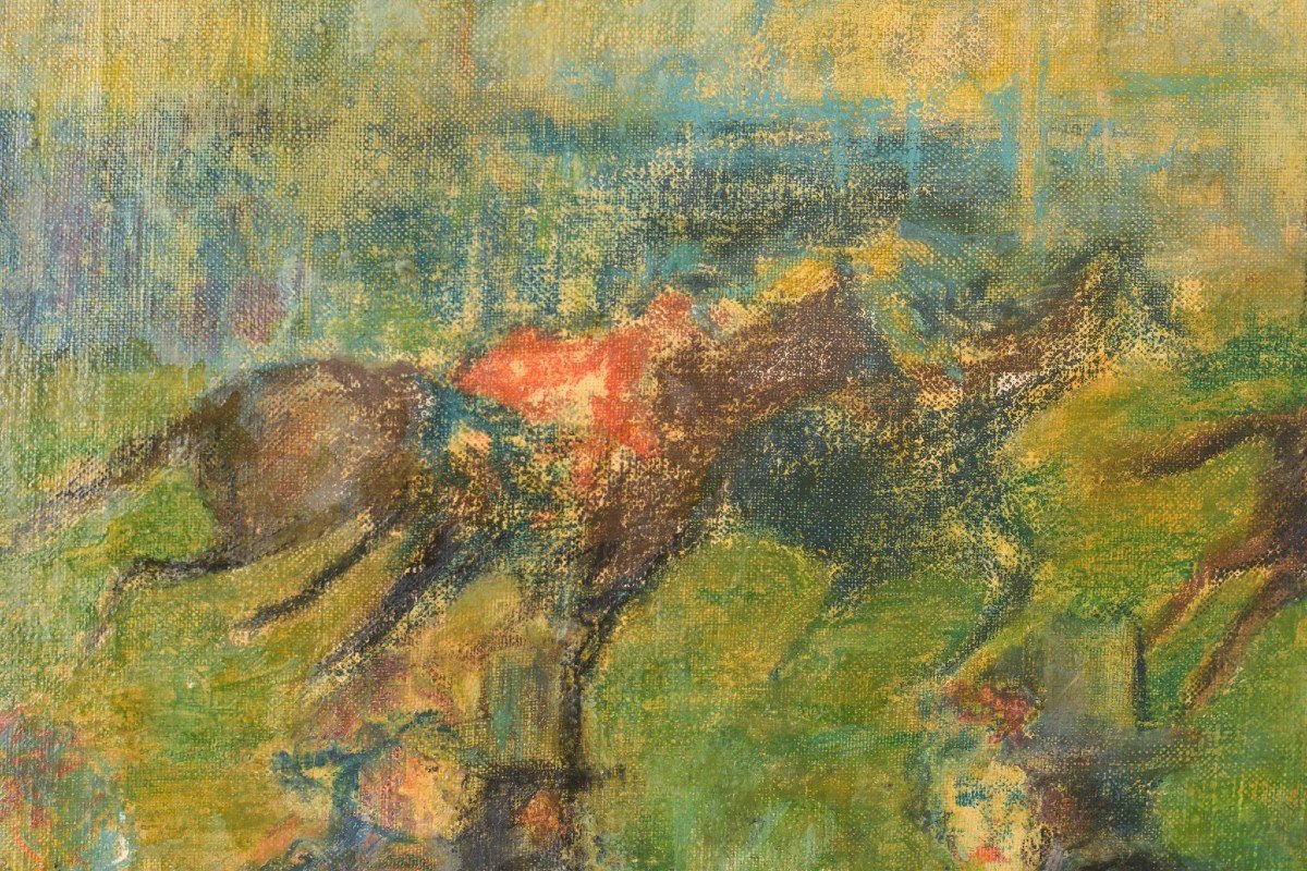 Impressionist Painting - 'a Day At The Races'-photo-1