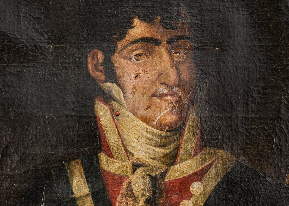 Portrait Of A Military Gentleman (restoration Project)-photo-2