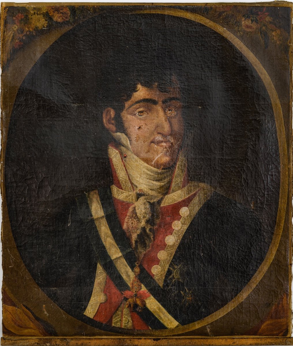 Portrait Of A Military Gentleman (restoration Project)