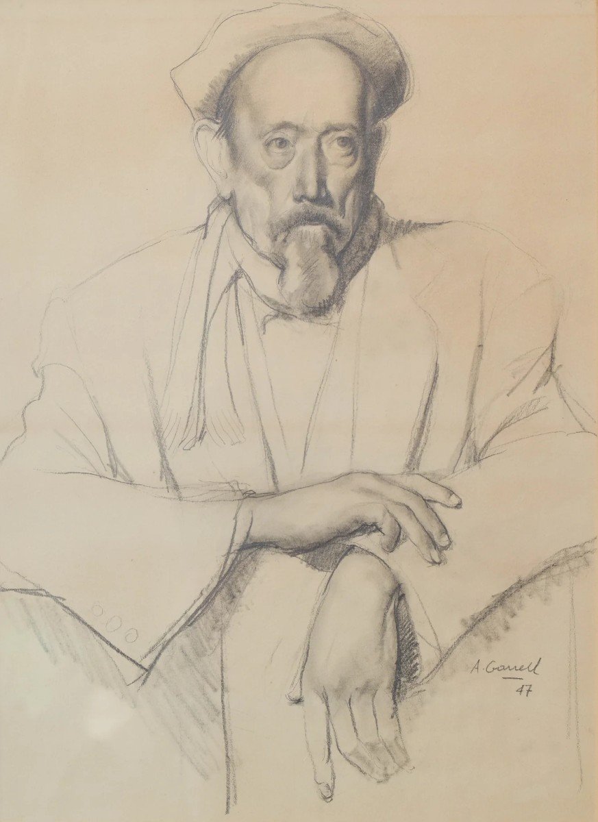 Amador Garrell I Soto - Pencil Study Of A Imam