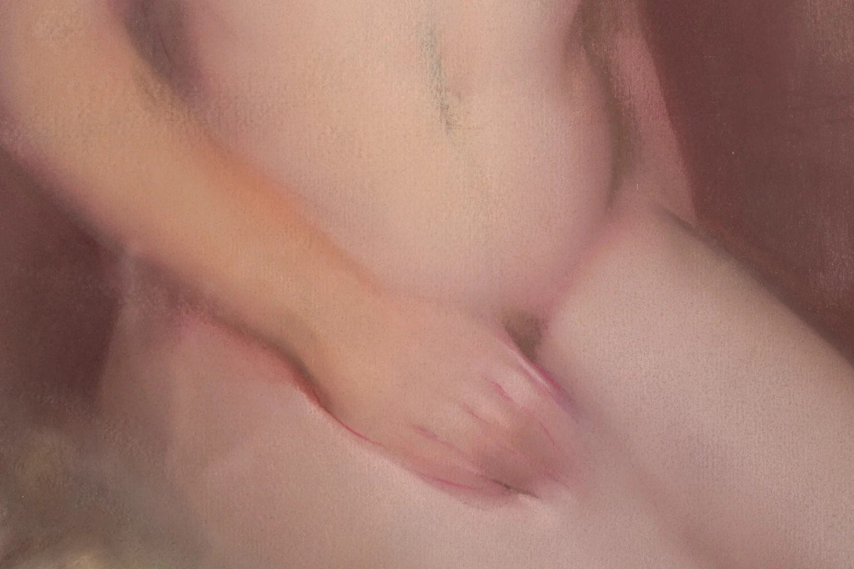 Encadré Et Signé - Pastel d'Un Nu-photo-4