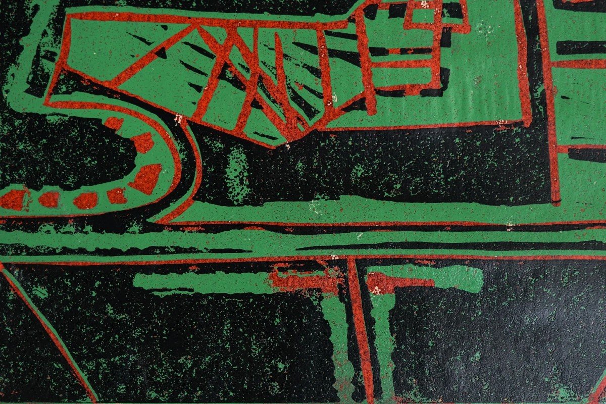 Two Abstract Silkscreens-photo-2