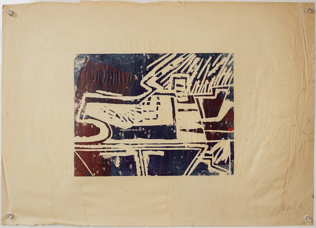 Two Abstract Silkscreens-photo-4