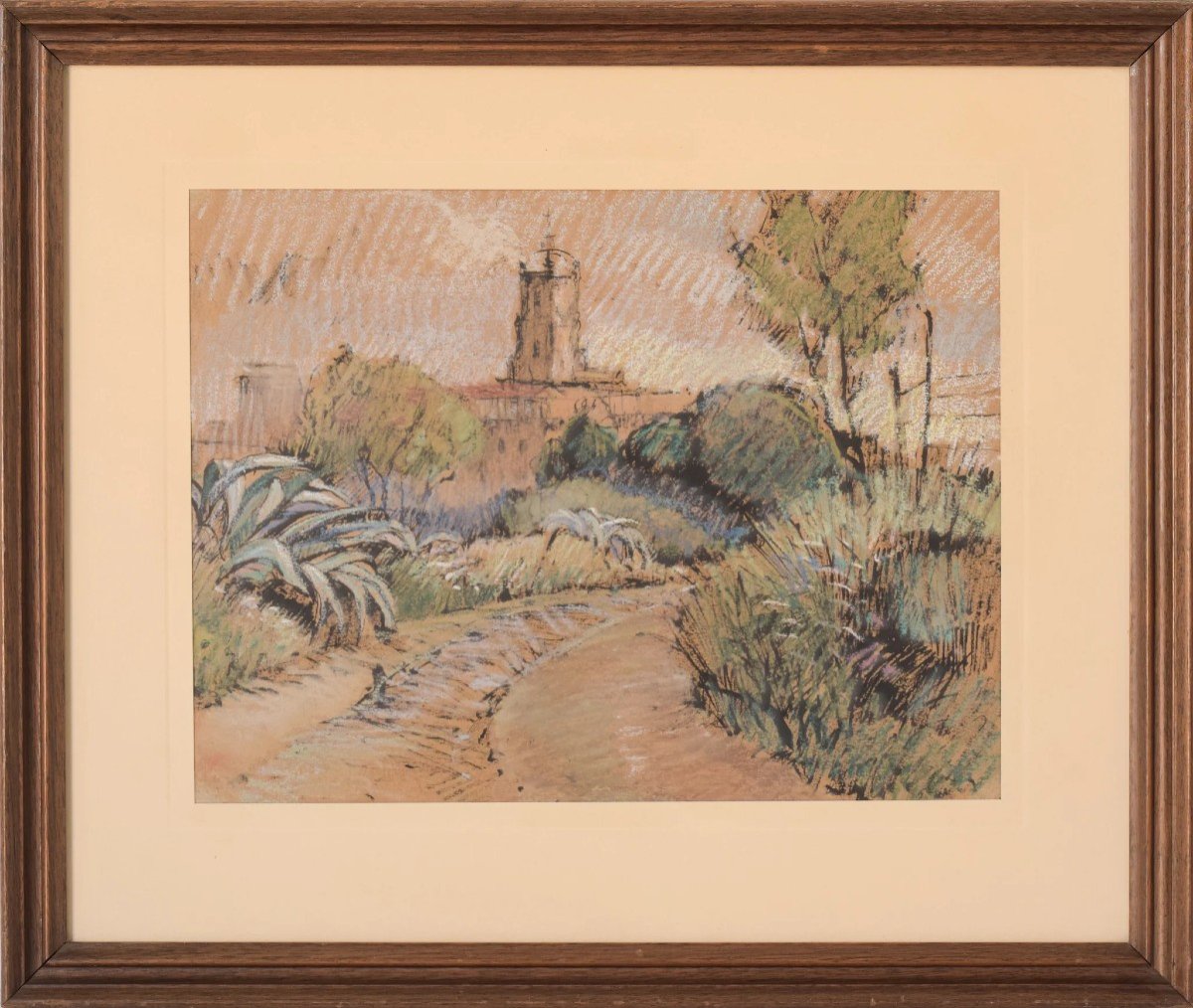 Post Impressionist - Sketch Of A Church In A Landscape-photo-2