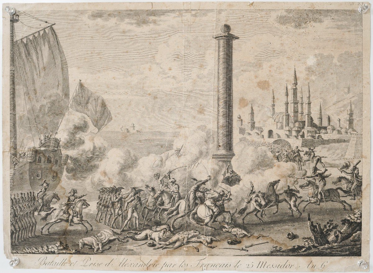 Battle And Capture Of Alexandria By The French On 25 Messidor Year 6 Commanded By The Generals