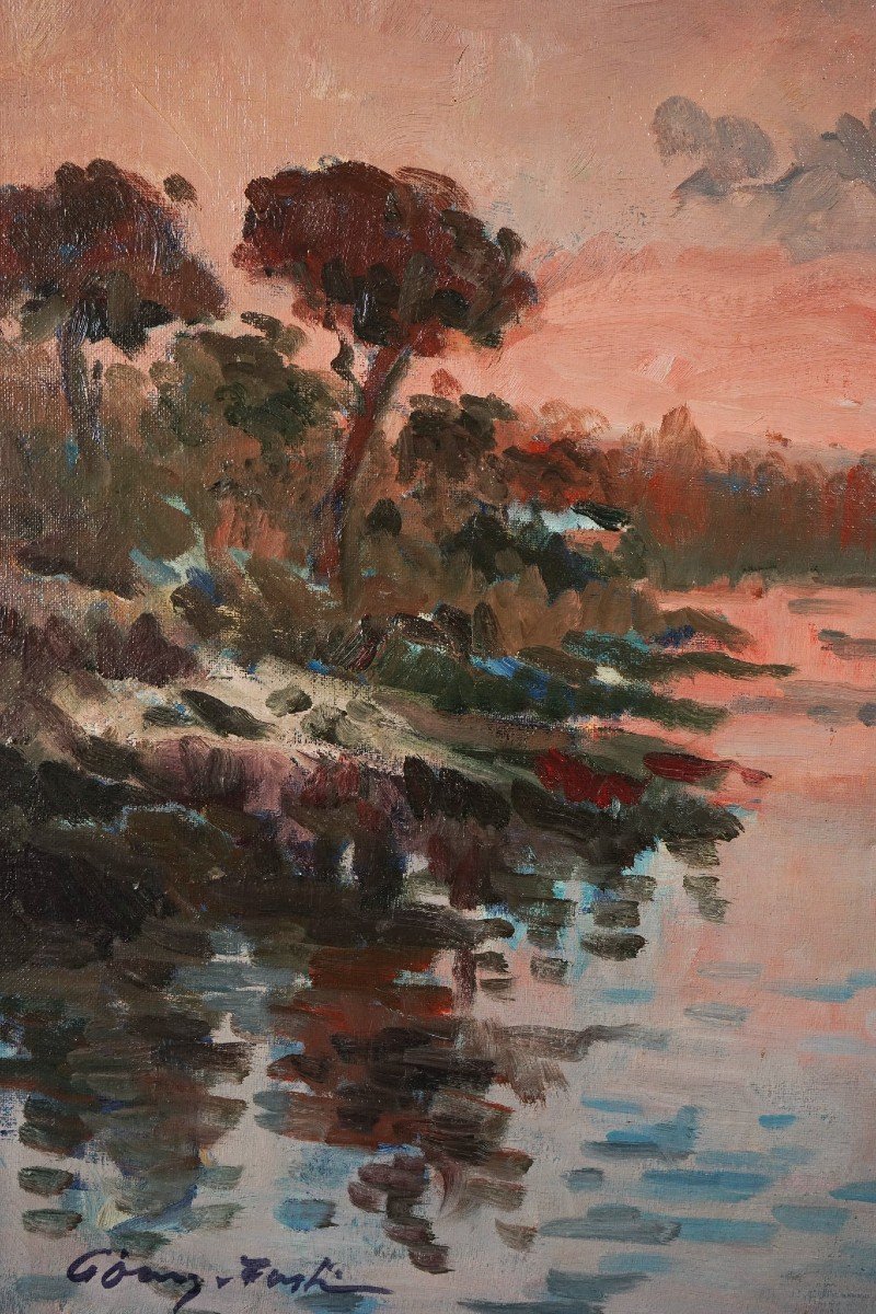 Gómez Fusté - Large Post Impressionist Sunset-photo-1