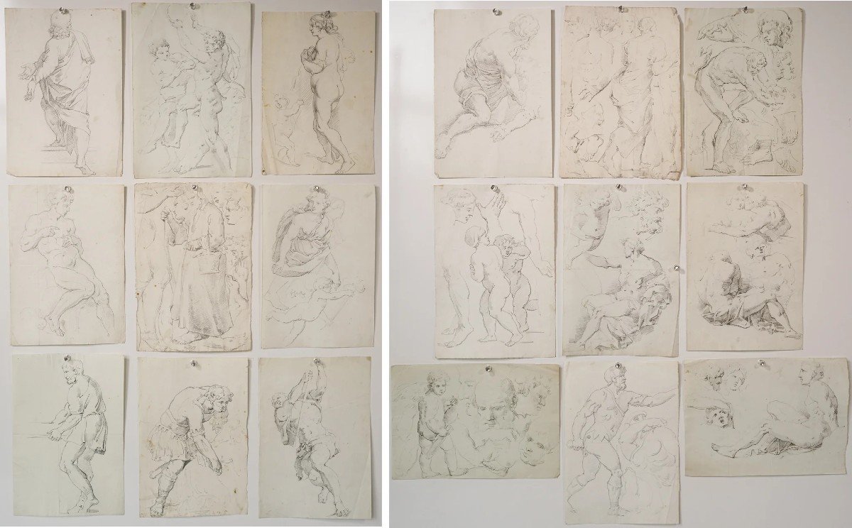 Old Master Drawings - Interesting Collection Of 18-photo-2