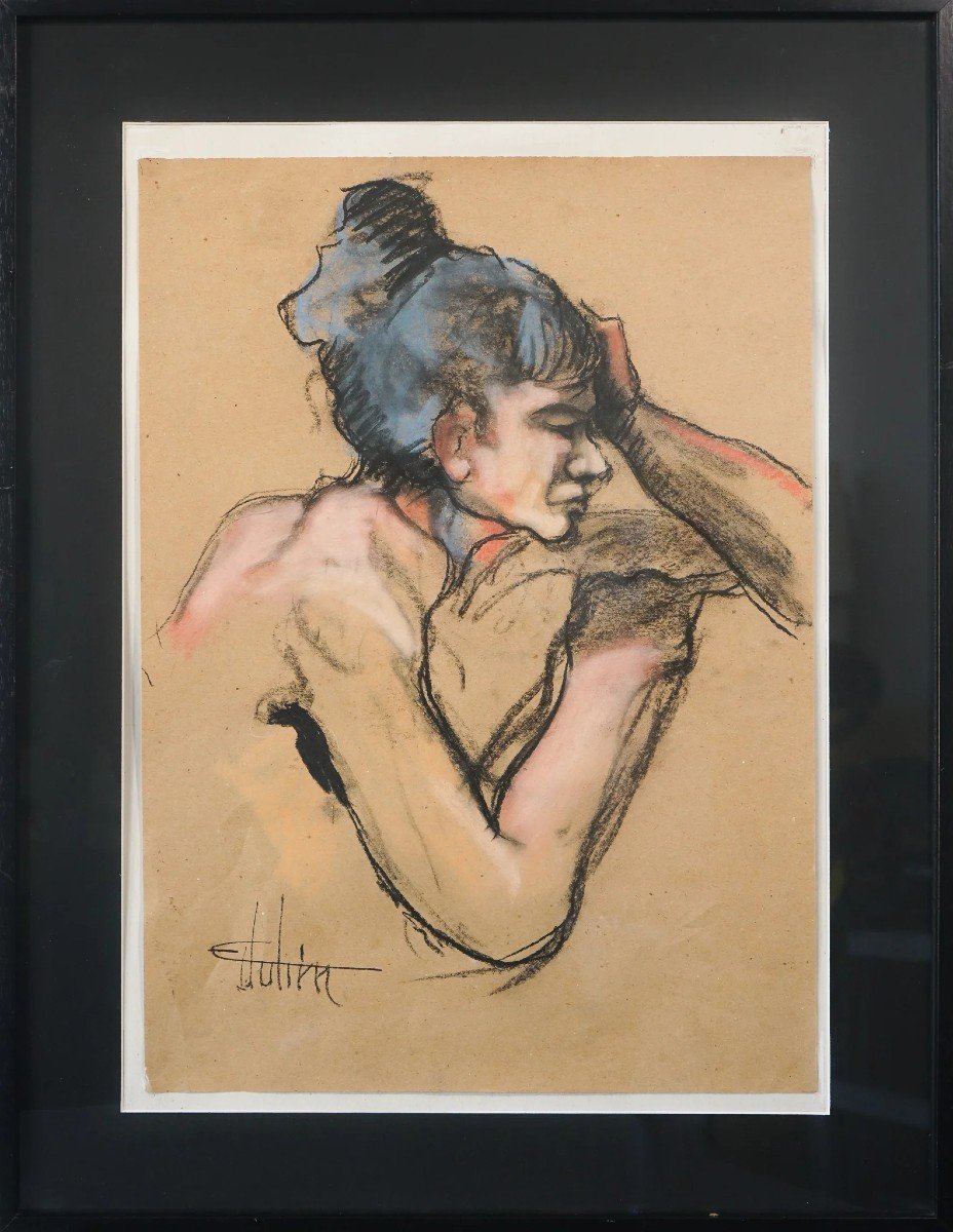 German Expressionist - Follower - Life Sketch Of A Lady-photo-2