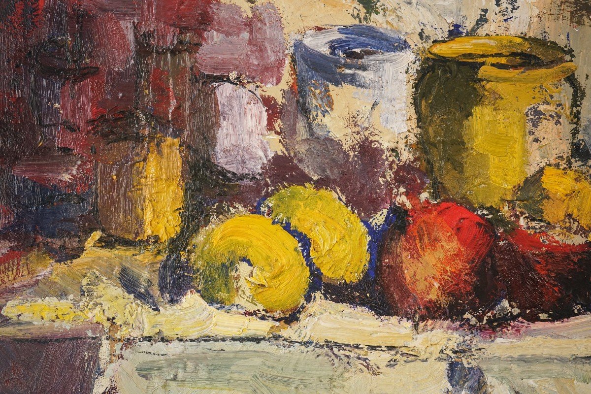 Post Impressionist Colourist - Still Life - Ernest Julien Malla-photo-4