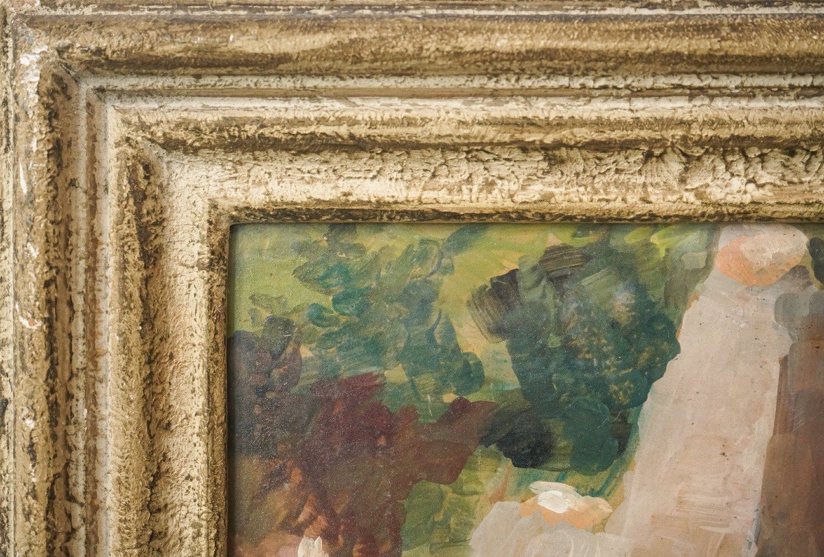 Plein Air - Impressionist - Study Of A Lady-photo-1