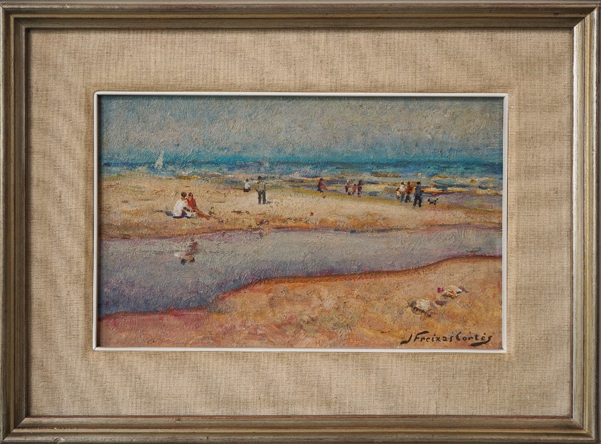 Post Impressionist - Framed Beach Scene - Jordi Freixas Cortes-photo-2