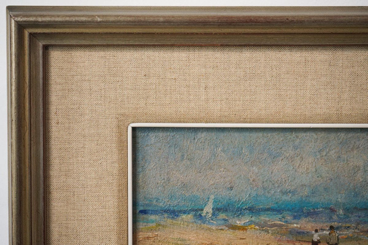 Post Impressionist - Framed Beach Scene - Jordi Freixas Cortes-photo-1