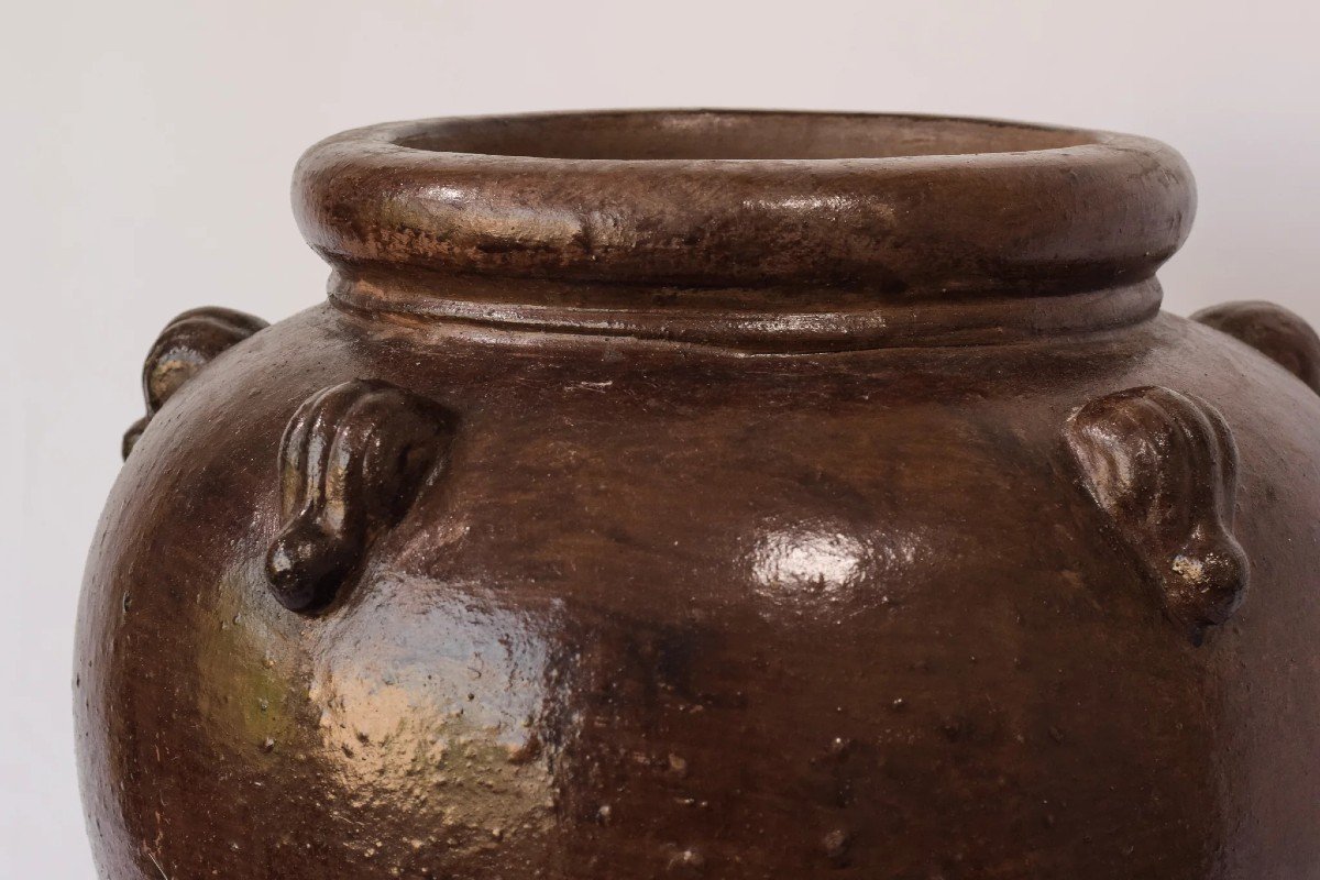 Large Stoneware Pot - 20th Century-photo-2