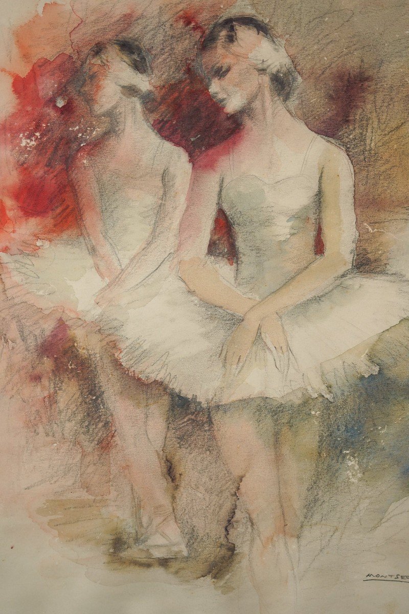 Montserrat Barta (1906-1988) - Trois Ballerines-photo-4