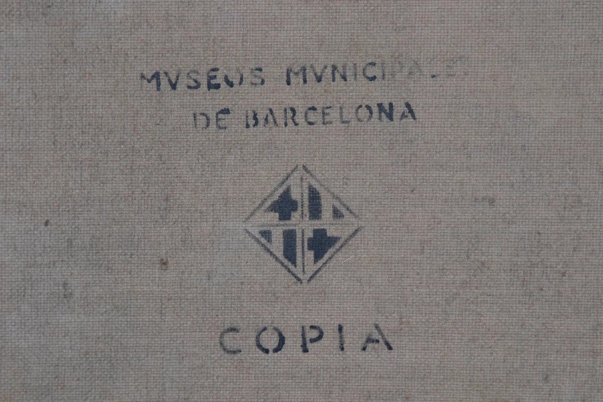 Jaquim Mir - Study Of A Church - Stamped Reverse Mvseos Mvnicipa De Barcelona Copia-photo-1