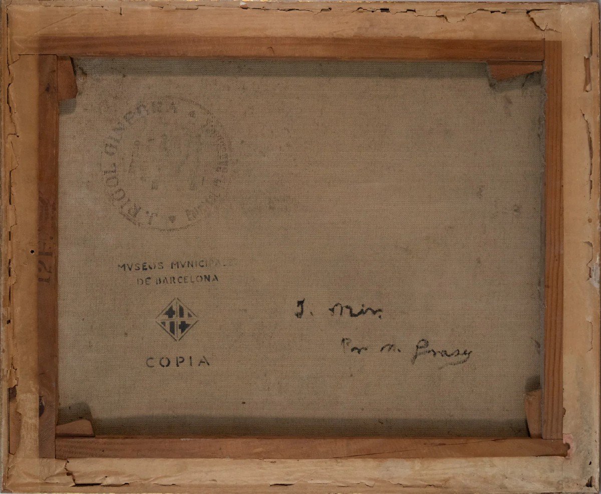 Jaquim Mir - Study Of A Church - Stamped Reverse Mvseos Mvnicipa De Barcelona Copia-photo-3