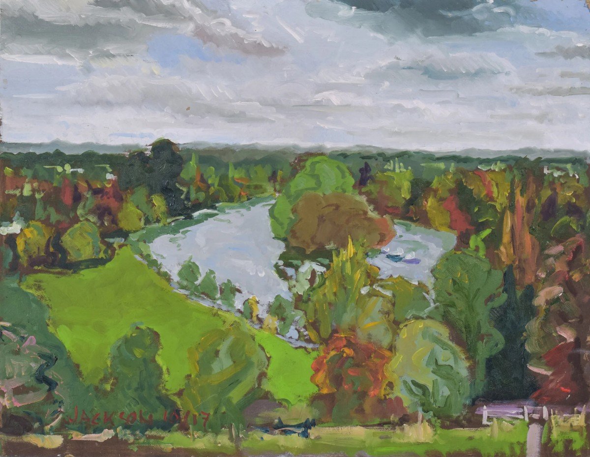 Richmond Terrace En Automne – Peinture En Plein Air