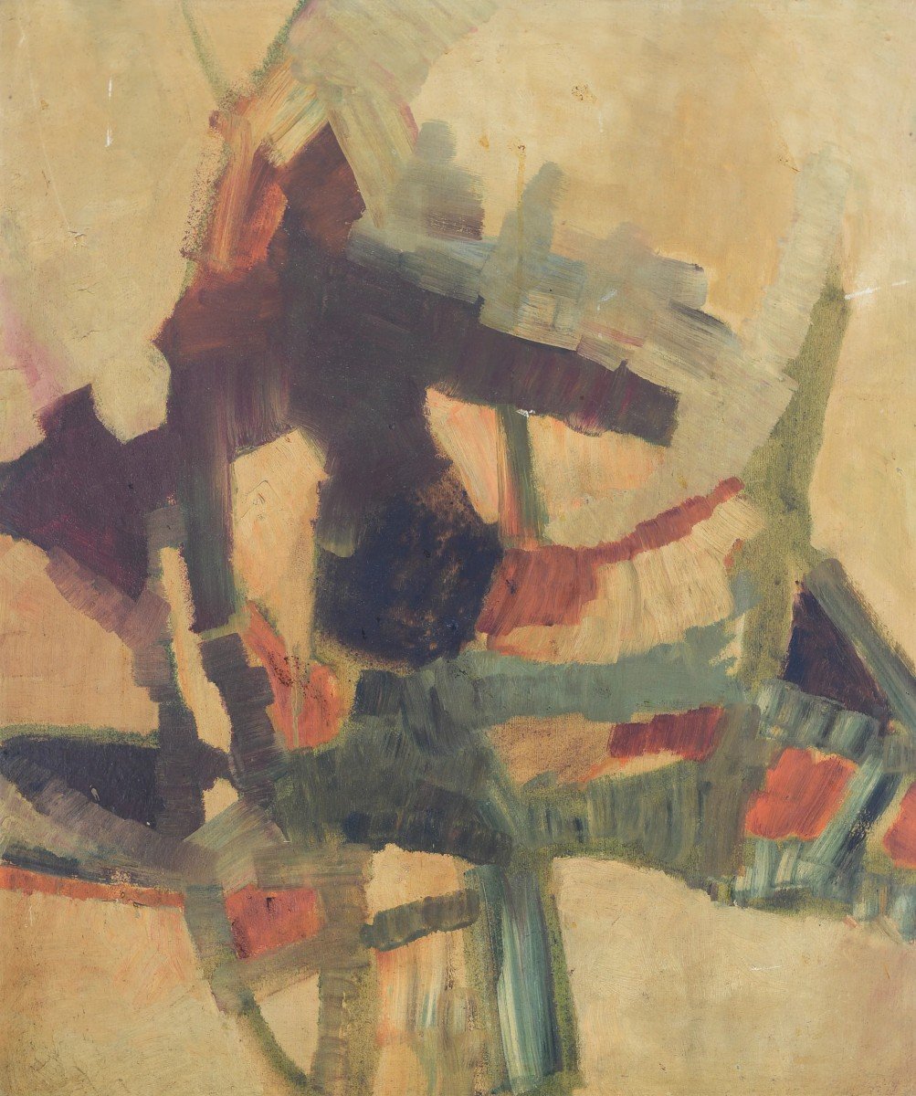 Abstract Composition - Baldo Pié (1929–1999) – Spanish Modernist