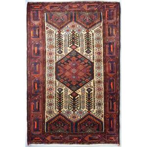 Handwoven - Cream Ground Vintage Persian Rug