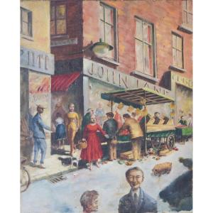 'market Day' - British Street Scene - Portobello Road