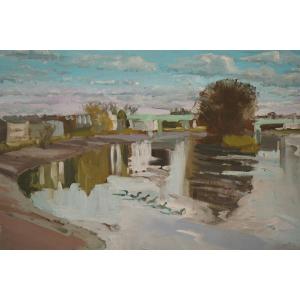 Kew Bridge To The Strand On The Green - Plein Air Painting